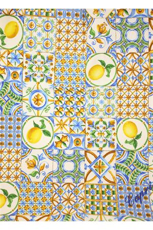Tea towel with lemons and majolica Capri Me | STROLIMO2LIMONI